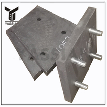 Weldable laminated wear protection bucket chocky bars
