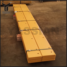 Excavator bucket cutting edges